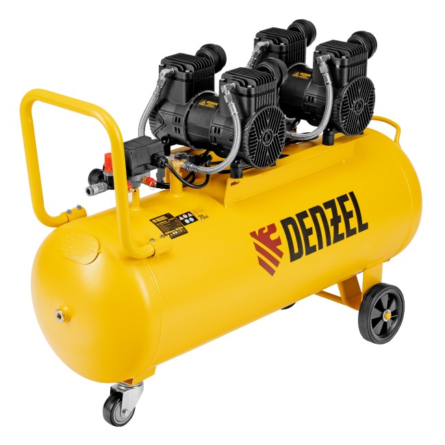 Компрессор безмасляный малошумный DLP-3000/100 Denzel