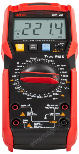 Мультиметр RGK DM-20 с поверкой