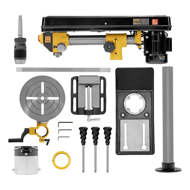 Станок сверлильный радиальный DDM-550R, 550 Вт, 16 мм, Denzel