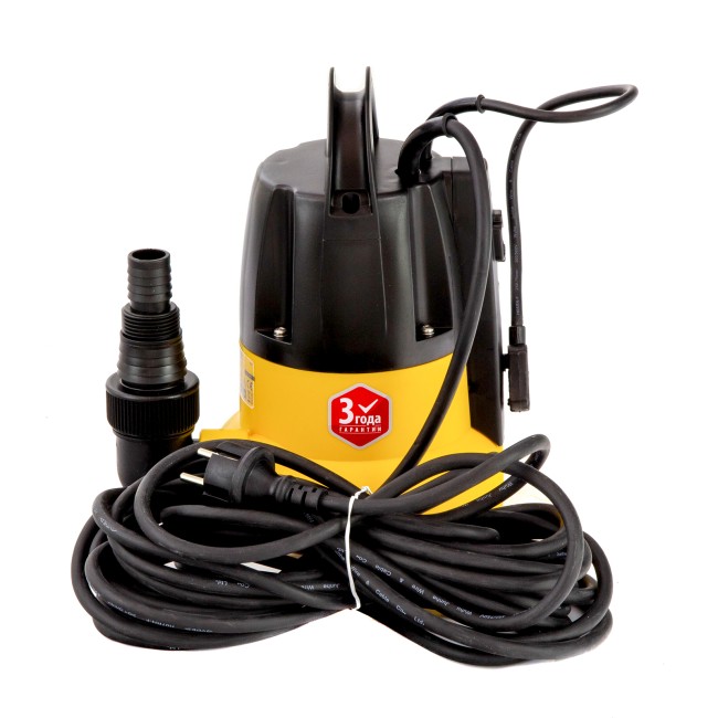 Дренажный насос DP500E, 500 Вт, подъем 7 м, 7000 л/ч Denzel Дренажный насос DP500E, 500 Вт, подъем 7 м, 7000 л/ч Denzel