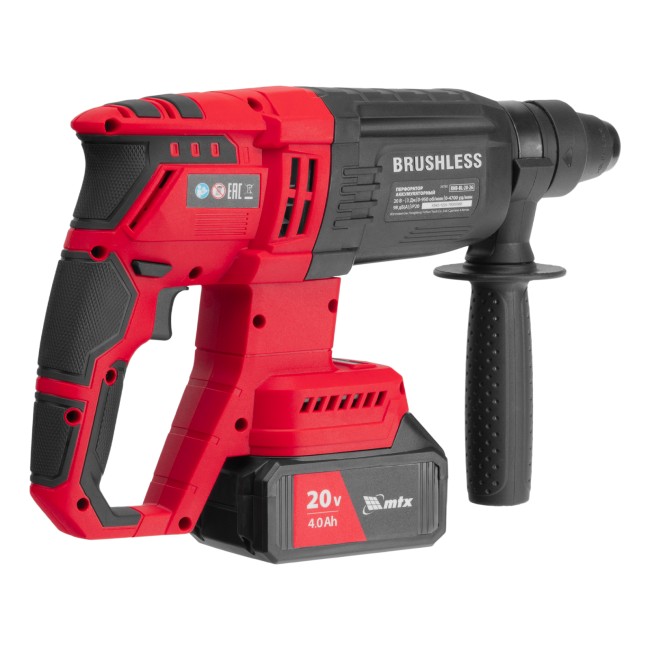 Перфоратор аккумуляторный RHB-BL-20-26, 3 Дж MTX Перфоратор аккумуляторный RHB-BL-20-26, 3 Дж MTX
