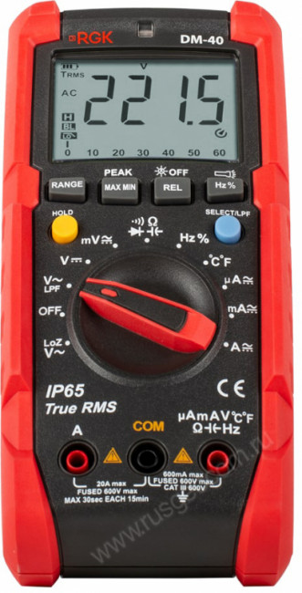 Мультиметр RGK DM-40 с поверкой