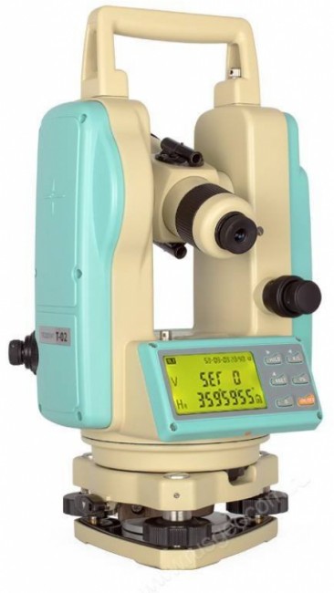 Электронный теодолит RGK T-02 с лазерным целеуказателем Электронный теодолит RGK T-02 с лазерным целеуказателем