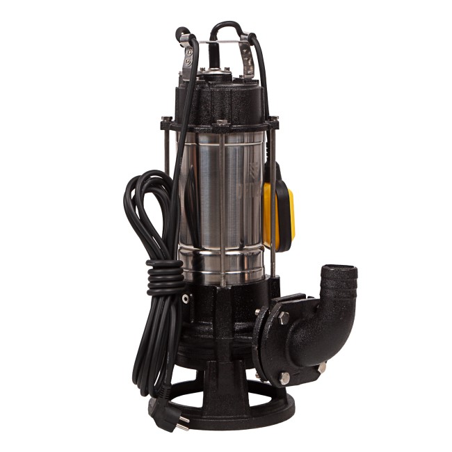 Фекальный насос FP1800-KS, 1800 Вт, напор 17 м, 26000 л/ч, нож-измельчитель Denzel Фекальный насос FP1800-KS, 1800 Вт, напор 17 м, 26000 л/ч, нож-измельчитель Denzel