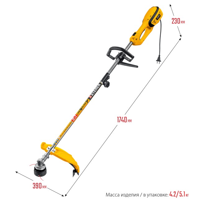 Сетевая коса SEH-38-1300 STEHER