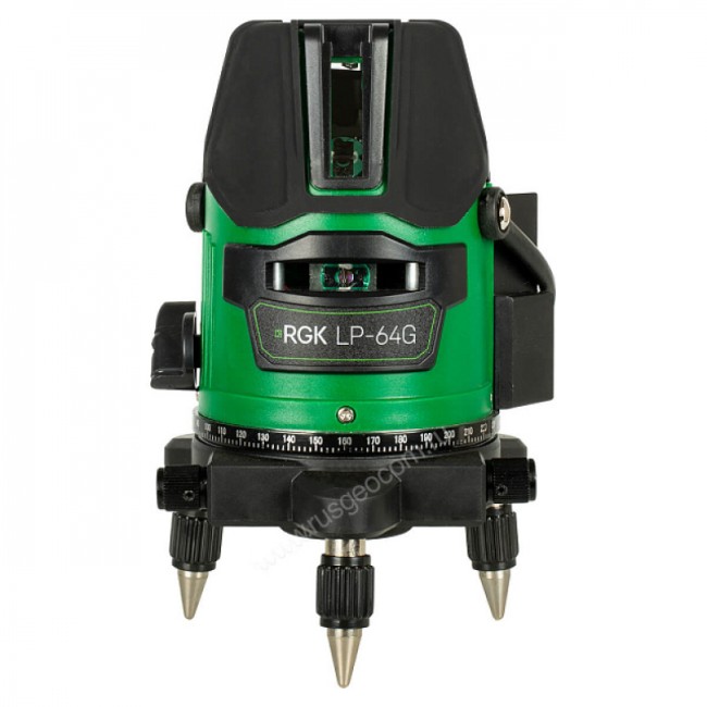 Комплект: лазерный уровень RGK LP-64G + штатив RGK LET-170 Комплект: лазерный уровень RGK LP-64G + штатив RGK LET-170